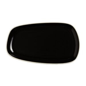 Steelite Nyx Nordic Platters Black 338mm (6 Pack)