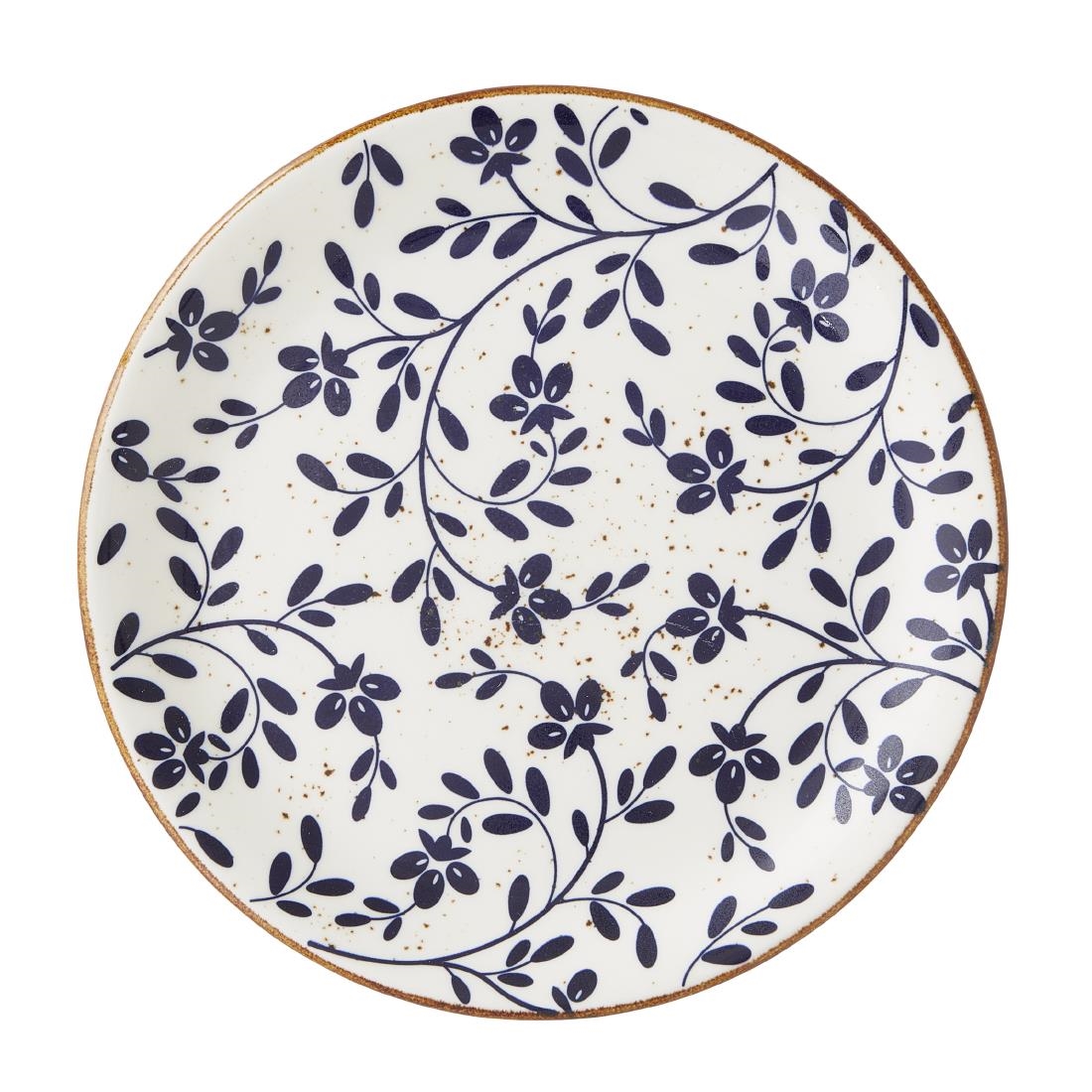 Steelite Performance Flora Coupe Plates Blue 202mm (12 Pack)