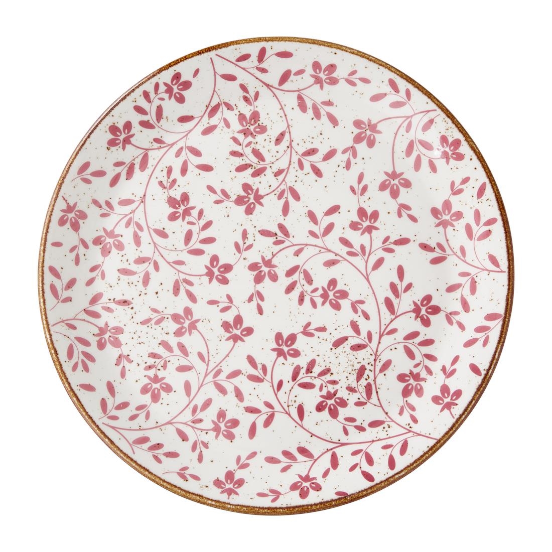 Steelite Performance Flora Coupe Plates Pink 280mm (12 Pack)