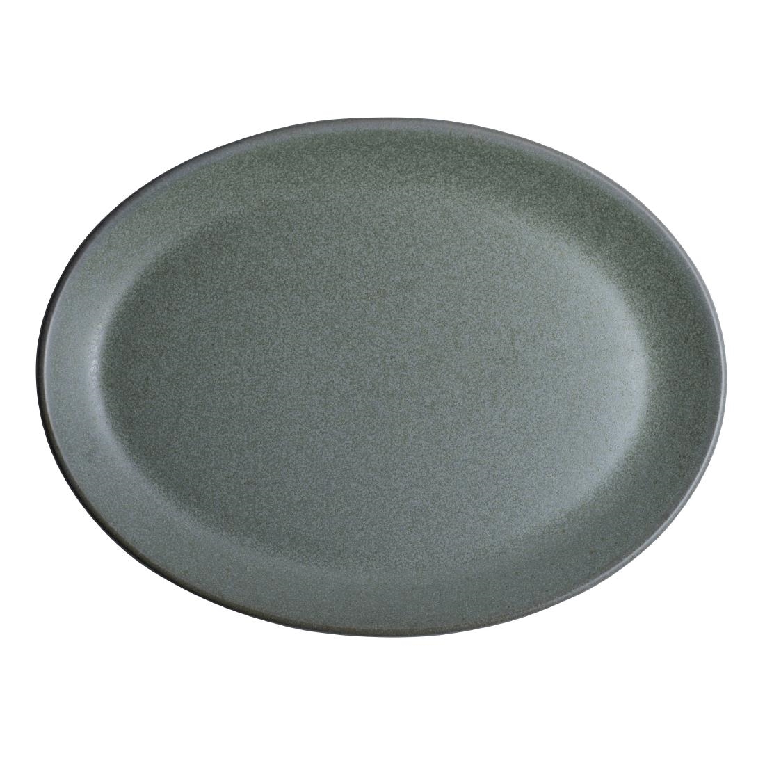 Maham Studio Carnaby Oval Plates Teal 202x 152mm (24 Pack)