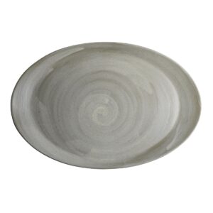 Maham Studio Carnaby Oval Platters Dove 305x202mm (12 Pack)
