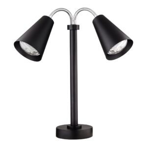 Steelite Creations Modern Double Heat Lamp Black 220V UK Plug