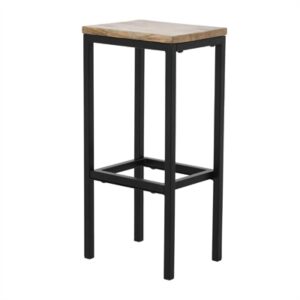 Bolero Jackson Mango Wood Console Bar Stools (3 Pack)