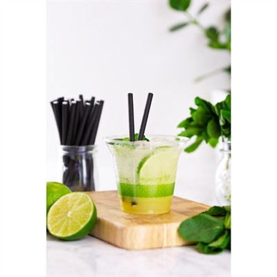 Vegware Slim Cold Cups Green Band PLA 96-Series 256ml (1000 Pack) - Image 2