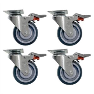 Buffalo 4" Braked Castor (4 Pack)