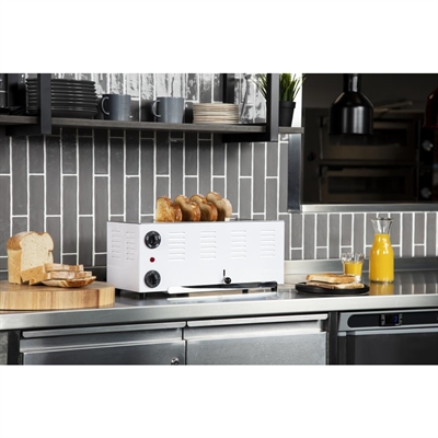 Rowlett Regent 6 Slot Toaster White with Duraheat Elements - Image 2