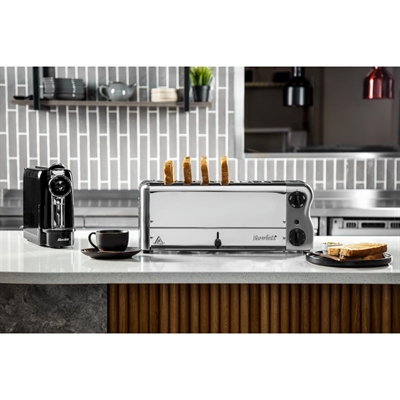 Rowlett Esprit 6 Slot Toaster with Sandwich Cages and Extra Duraheat Elements Chrome - Image 2