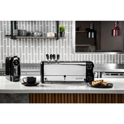 Rowlett Esprit 6 Slot Toaster Jet Black with Duraheat Elements & Sandwich Cage - Image 2