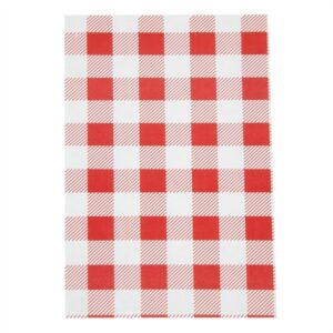 Greaseproof Paper Sheets Red Gingham 190 x 310mm (200 Pack)
