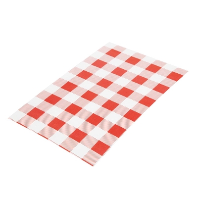 Greaseproof Paper Sheets Red Gingham 190 x 310mm (200 Pack) - Image 2