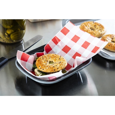 Greaseproof Paper Sheets Red Gingham 190 x 310mm (200 Pack) - Image 5