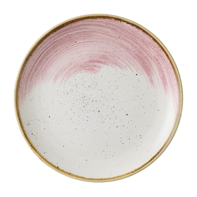Churchill Stonecast Accents Petal Pink Evolve Coupe Plate 220mm (Pack of 12)