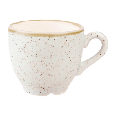 Churchill Stonecast Espresso Cups Barley White 100ml (12 Pack)