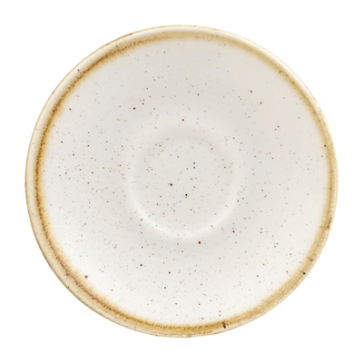 Churchill Stonecast Espresso Saucers Barley White 118mm (12 Pack)