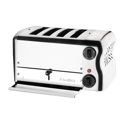 Rowlett Esprit 4 Slot Toaster Chrome with Duraheat Elements & Sandwich Cage - Image 6