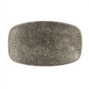 Churchill Studio Prints Raku Rectangular Plates Quartz Black 200mm (12 Pack)