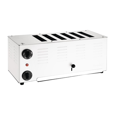 Rowlett Regent 6 Slot Toaster White with Duraheat Elements