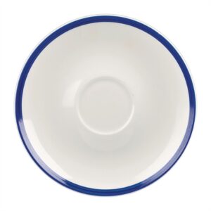 Churchill Retro Blue Coupe Saucers 160mm (24 Pack)