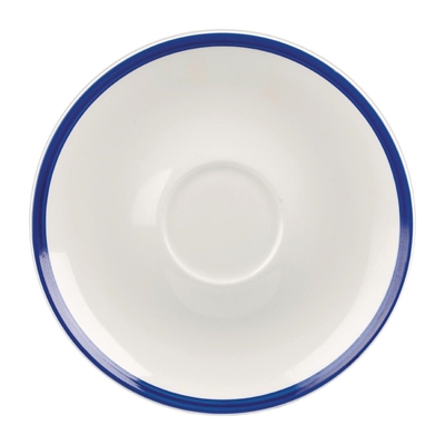 Churchill Retro Blue Coupe Saucers 160mm (24 Pack)