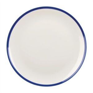 Churchill Retro Blue Coupe Plates 260mm (12 Pack)