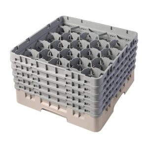 Cambro Camrack Beige 20 Compartments Max Glass Height 257mm