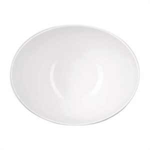 Churchill Melamine Tilted Buffet Bowls White 250x195mm (4 Pack)