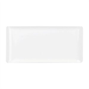 Churchill Melamine Rectangular Trays White 300x145mm (4 Pack)