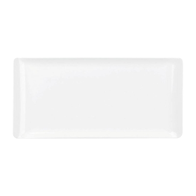 Churchill Melamine Rectangular Trays White 300x145mm (4 Pack)