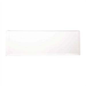 Churchill Melamine Rectangular Trays White 580x200mm (4 Pack)