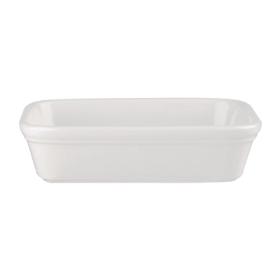 Churchill Cookware Shallow Rectangular Dishes White 155x115mm (12 Pack)