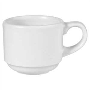 Churchill Profile Stacking Cups White 90ml (12 Pack)