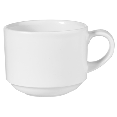 Churchill Profile Stacking Cups White 227ml (12 Pack)