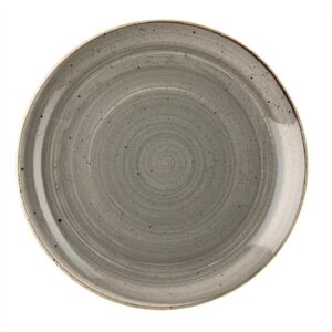 Churchill Stonecast Evolve Coupe Plates Peppercorn Grey 324mm (6 Pack)