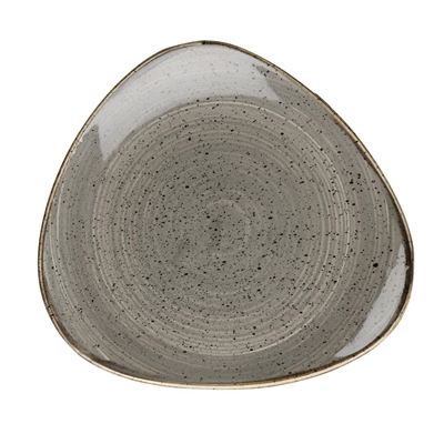 Churchill Stonecast Lotus Plates Peppercorn Grey 285mm (12 Pack)