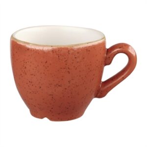 Churchill Stonecast Espresso Cups Spiced Orange 100ml (12 Pack)