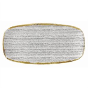 Churchill Studio Prints Homespun Oblong Plates Stone Grey (6 Pack)