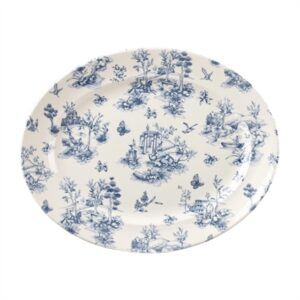 Churchill Vintage Prints Oval Plates Prague Toile 365x293mm (6 Pack)