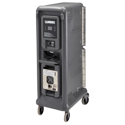Cambro Ultra Pro Tall Two Door Hot and Cold Food Cart Blue - Image 3
