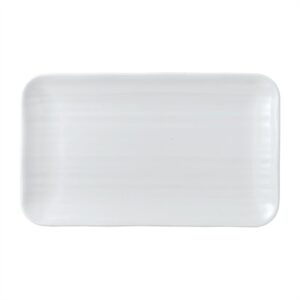 Dudson White Organic Rectangular Plates 270x160mm (12 Pack)