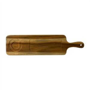Dudson Acacia Wood Rectangular Handled Boards 144x545mm (4 Pack)