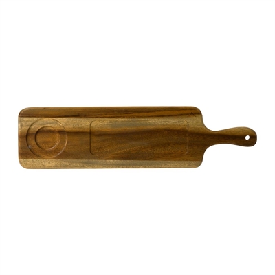 Dudson Acacia Wood Rectangular Handled Boards 144x545mm (4 Pack)