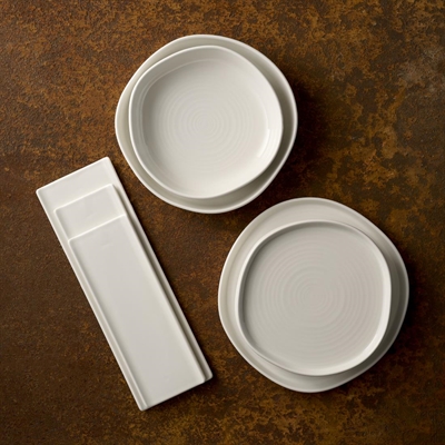 Churchill White Organic Walled Plates 257mm (6 Pack) - Image 2