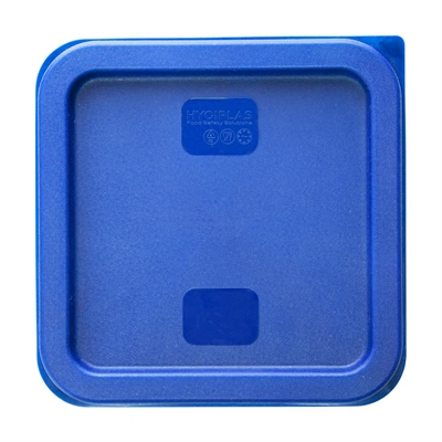 Hygiplas Square Food Storage Container Lid Blue Small - Image 3