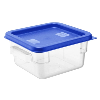 Hygiplas Square Food Storage Container Lid Blue Small - Image 5