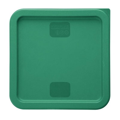 Hygiplas Square Food Storage Container Lid Green Medium - Image 3