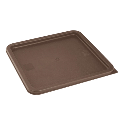 Hygiplas Square Food Storage Container Lid Brown Large - Image 2