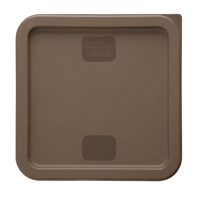 Hygiplas Square Food Storage Container Lid Brown Large - Image 3