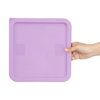 Hygiplas Square Food Storage Container Lid Purple Large - Image 4