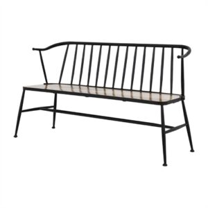 Bolero Alma Curved Back Slatted Bench 
