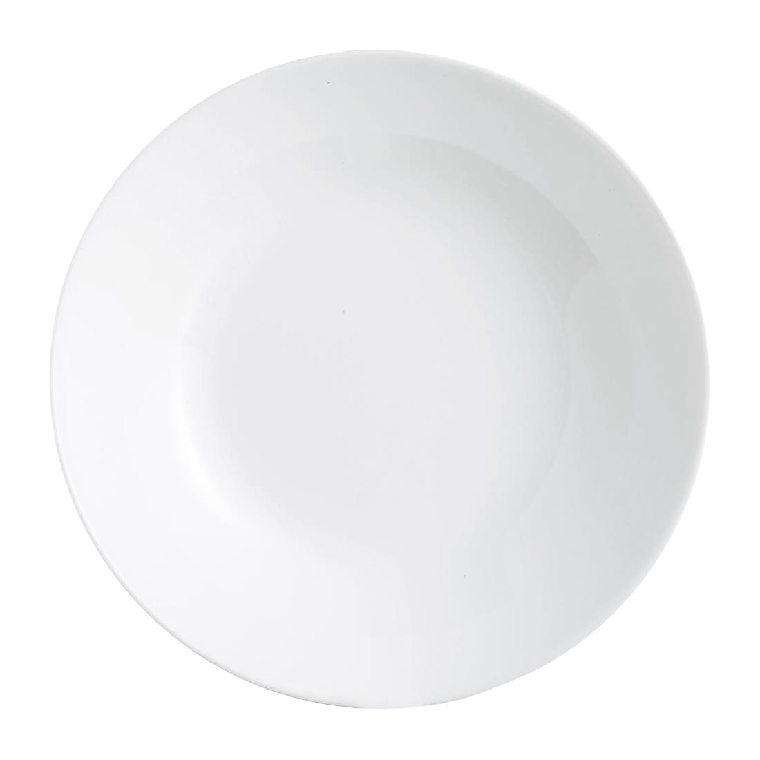 Luminarc Zelie Rimless Soup Plates White 200mm (12 Pack)